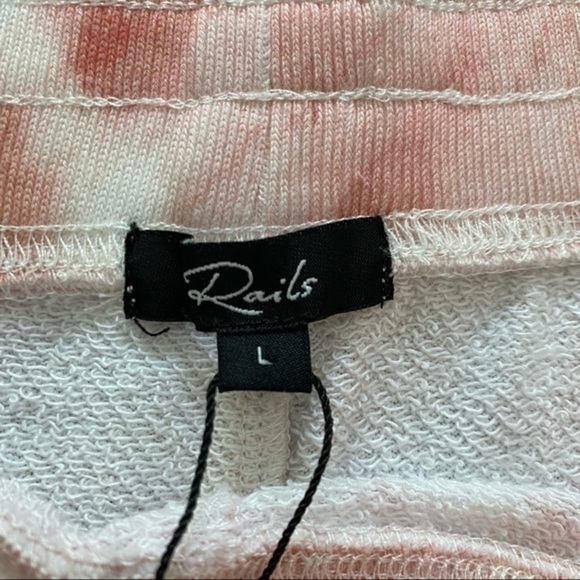 Rails Pink Orange Sunset Tie Dye Jane Pull On Sweat Shorts - Picture 11 of 15